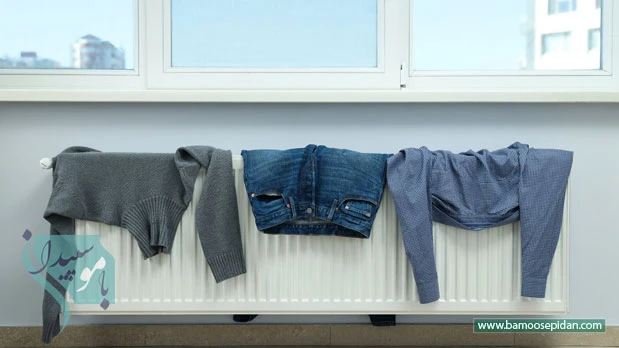 اشتباه رایج در خشک کردن لباس ها در زمستان