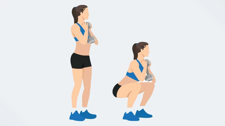 تمرین اول اسکوات جامی (Goblet Squat)